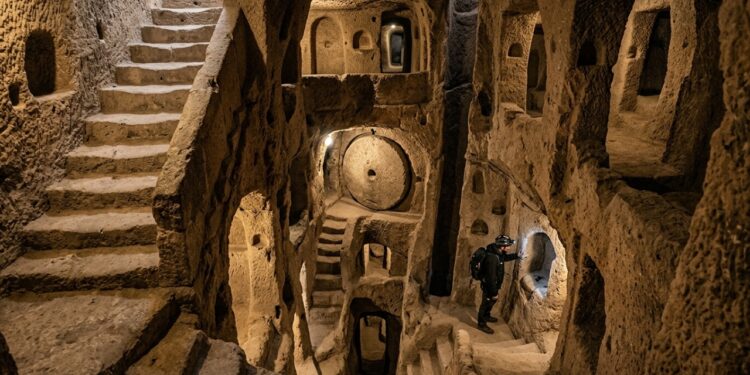 Arqueólogos exploram cidade subterrânea com 18 níveis de profundidade na Turquia que abrigava 20 mil pessoas e revela engenharia complexa de ventilação de uma civilização milenar