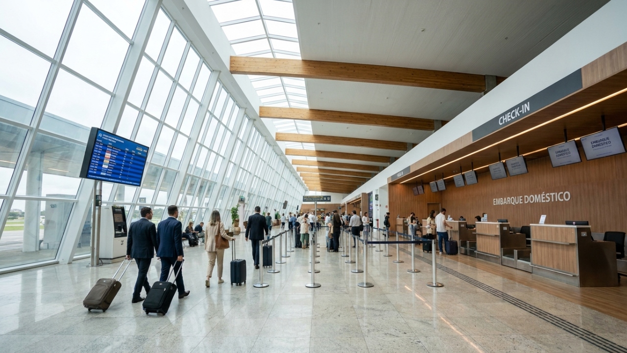 Com terminais de 110 mil m² e premiado como o melhor do Brasil, o aeroporto Afonso Pena surge como um recorde de eficiência e gestão