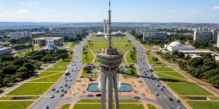 Projetada por Lúcio Costa em 1967, a estrutura de 224 metros de altura domina o horizonte da capital com seu mirante panorâmico único