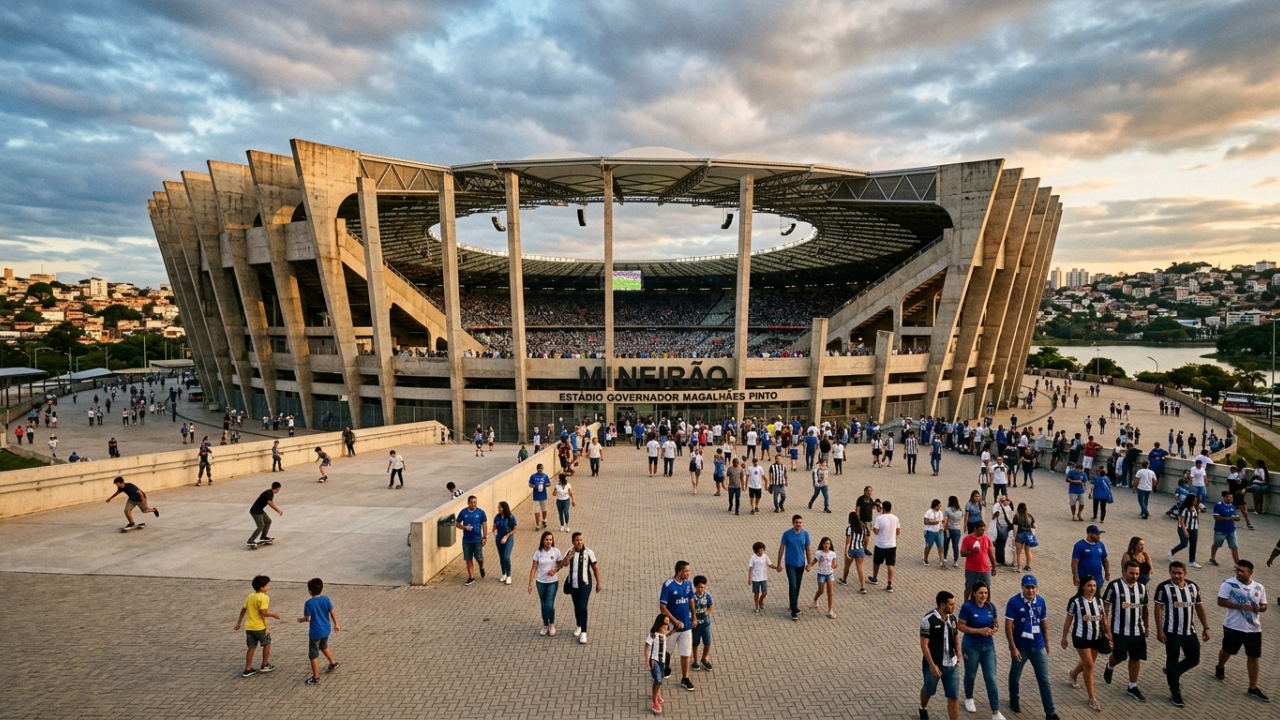Com 61.846 lugares e uma fachada tombada pelo patrimônio, o estádio mineiro de 1965 virou o palco mais tradicional do futebol em Minas Gerais