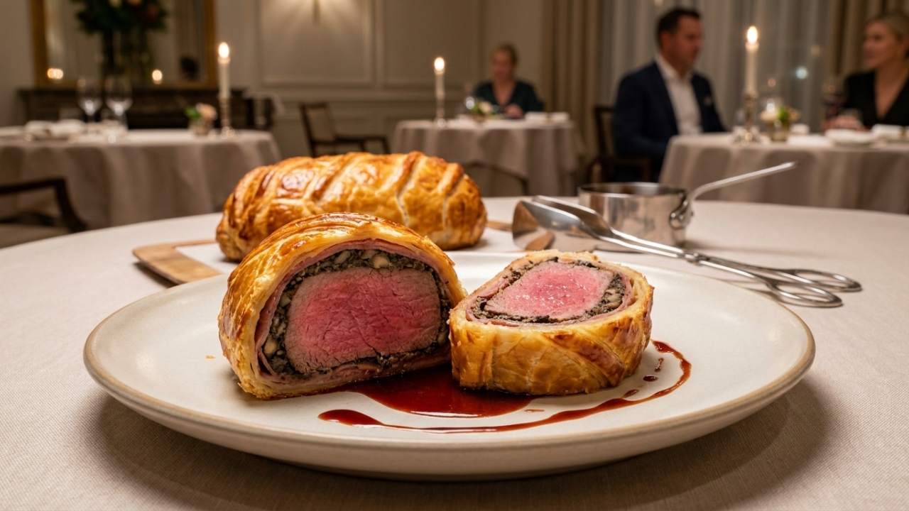 Com 200°C de forno e lombo selado, o guia do Beef Wellington do Gordon Ramsay surge como a técnica definitiva da carne mais icônica da gastronomia