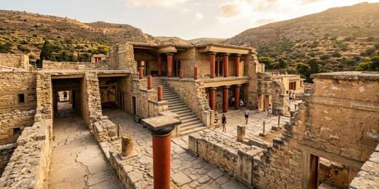 Com 20 mil m² e 1.300 quartos, o Palácio de Cnossos surge como a maior obra da civilização minoica e um recorde da engenharia antiga