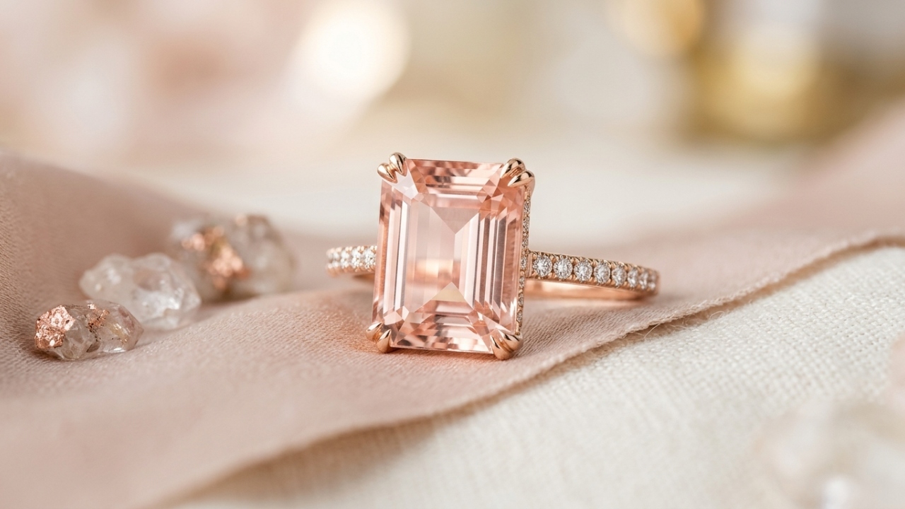 Esqueça o quartzo rosa, pois esta gema de berilo possui brilho vítreo e tonalidades únicas que a elevam ao topo da joalheria mundial