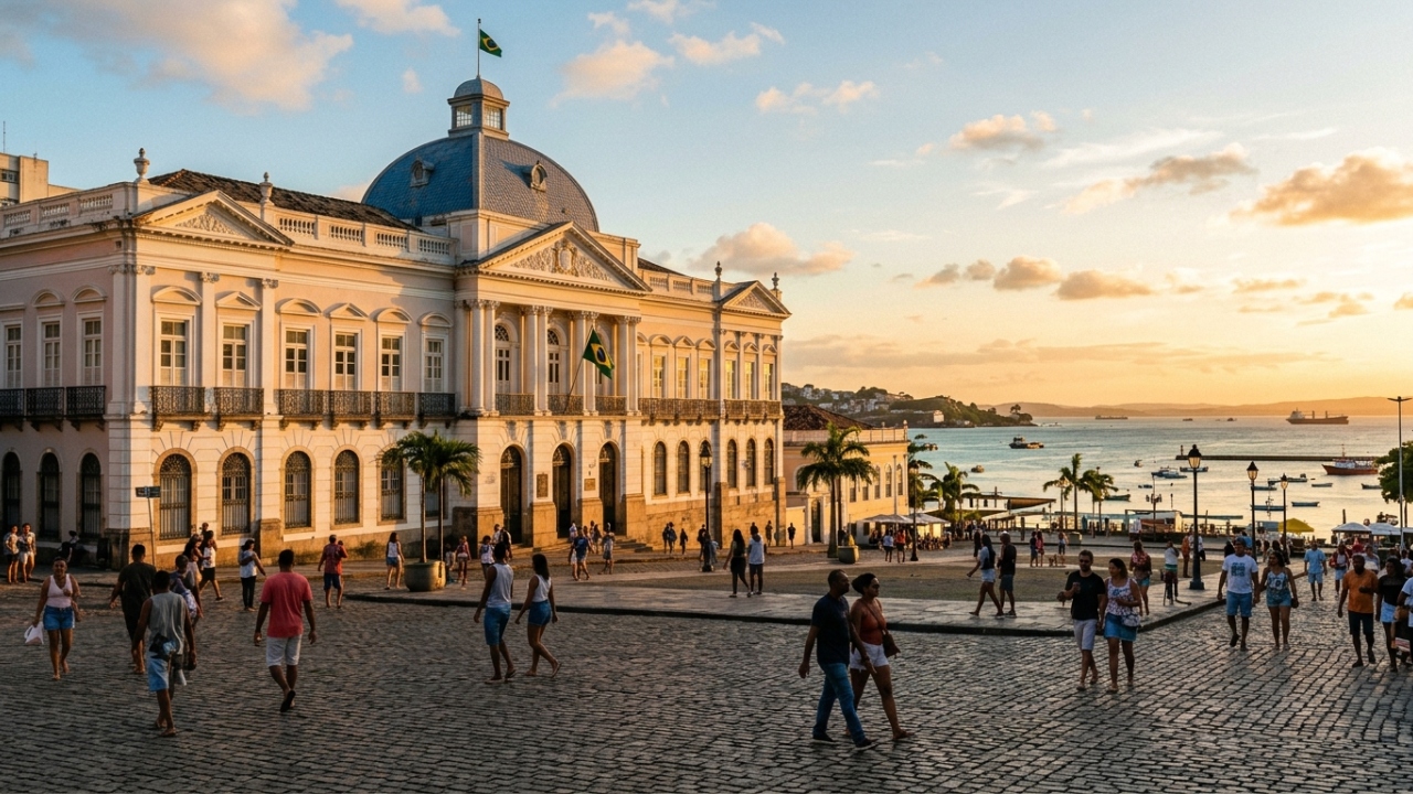 Com sua fachada neoclássica e 100 anos de história, o palácio em Salvador surge como um símbolo do poder político e cultural da Bahia