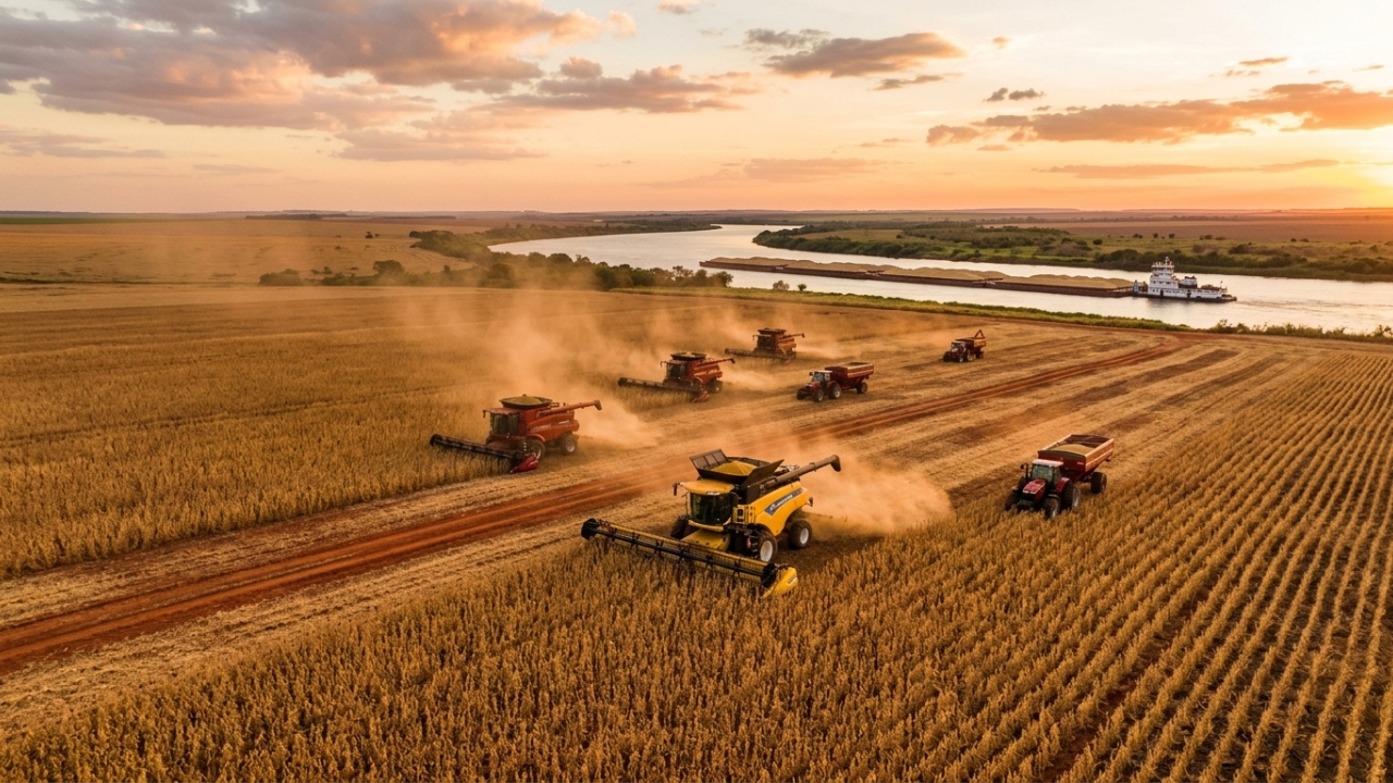 Criada em 1977, a gigante Amaggi opera mais de 180 mil hectares próprios e lidera grandes operações da exportação de soja brasileira