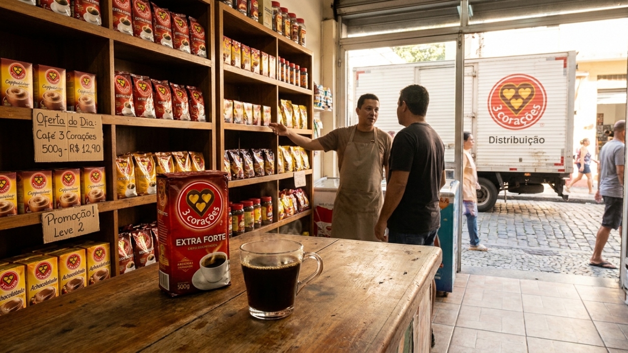 Com R$ 10 bilhões de faturamento e uma frota implacável, a 3 Corações virou o maior império do café brasileiro através da logística