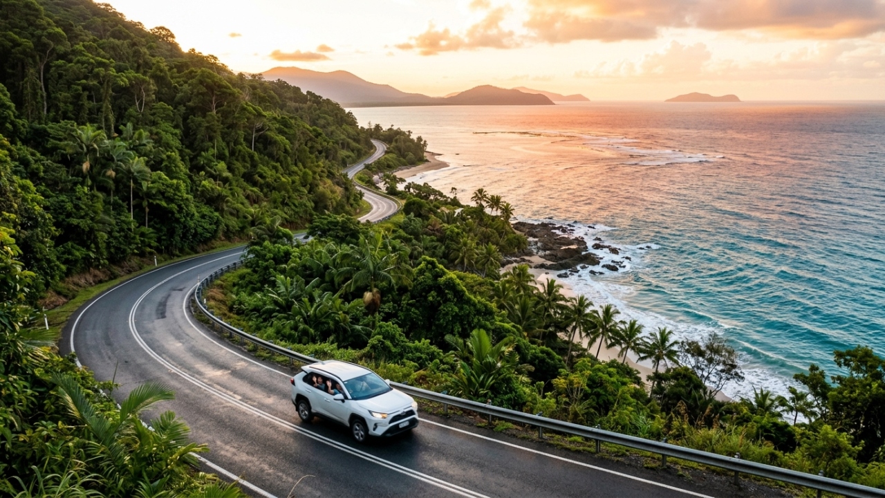 Com 75 km de curvas entre Cairns e Port Douglas, a rodovia australiana surge como um trajeto cênico que beira o mar e a floresta