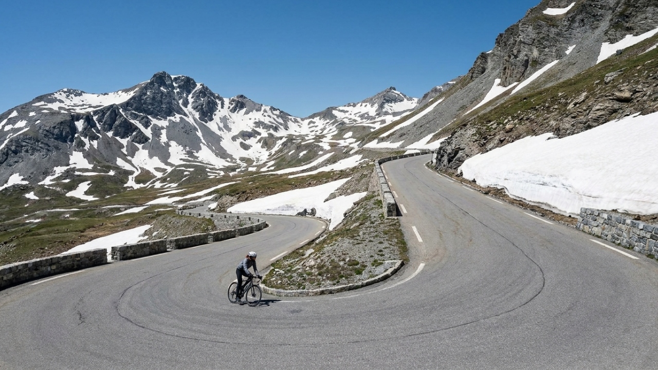 Com 2.770 metros de altura nos Alpes, o passo de montanha pavimentado mais alto dos Alpes surge como um verdadeiro desafio da engenharia