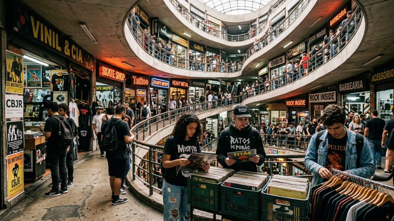 Com 450 lojas espalhadas por 6 andares, a galeria de 1963 virou o maior símbolo da cultura urbana e do comércio alternativo de São Paulo