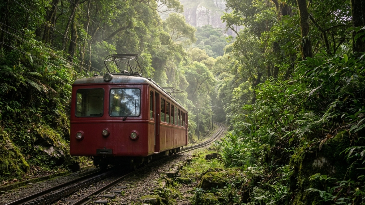 Com 142 anos de história e 3,8 km de trilhos, o trem centenário no Rio surge como um marco pioneiro da engenharia ferroviária turística