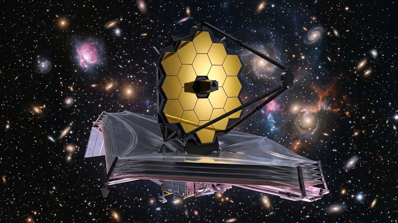 A complexa engenharia do "origami gigante" de US$ 10 mil milhões dobrado num foguetão para ver o passado do universo