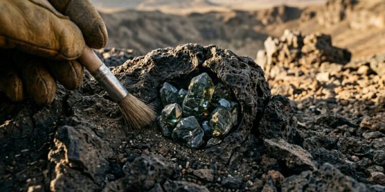 Esqueça o diamante, pois este mineral de brilho extraterrestre possui dureza 9,5 e dispersão de luz superior ao diamante