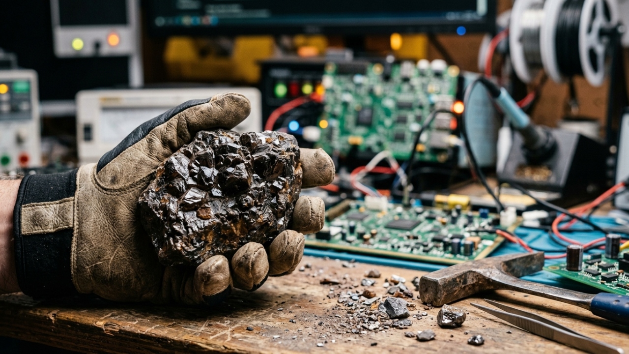 Esqueça o ferro, pois este óxido de estanho é a base de toda a eletrônica moderna, sendo o minério vital para a fabricação de chips