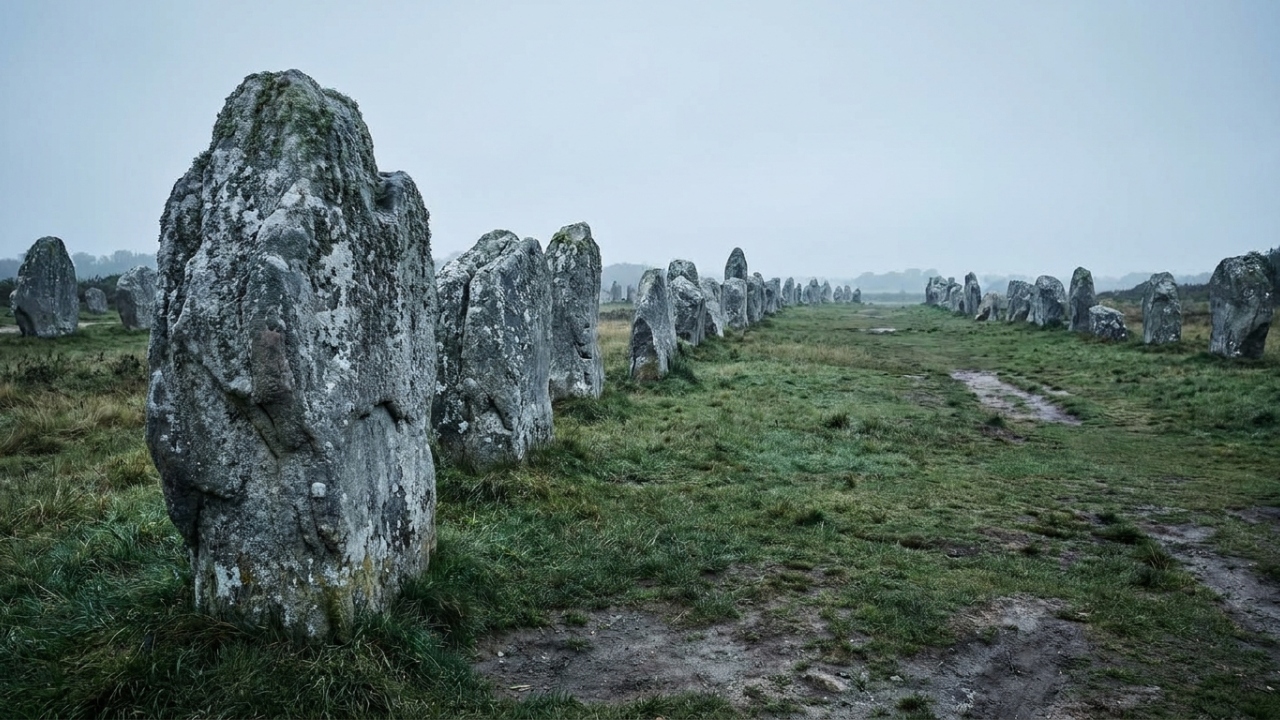 Com 3.000 rochas gigantes alinhadas há mais de 5.000 anos, o monumento francês detém o recorde de maior concentração de megálitos do mundo