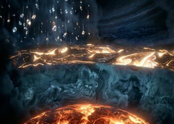 Netuno e Urano têm um oceano de diamante líquido no interior e isso explica um mistério magnético de décadas