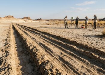 Cientistas analisam marcas de pneus em leito de lago seco de 10 mil anos e descobrem que veículos pesados cruzaram o Saara quando ele era verde