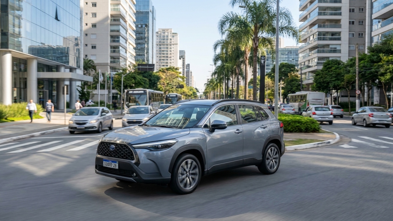 Com 122 cavalos e 2 motores integrados, o SUV híbrido da Toyota é referência em eficiência energética na engenharia automotiva