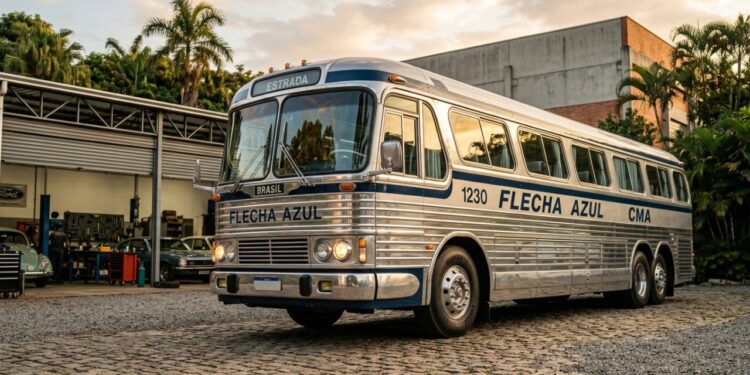 O lendário ônibus "Flecha de Prata" dos anos 70 que foi restaurado com tecnologia de 2026 e virou o item de colecionador mais caro do transporte brasileiro