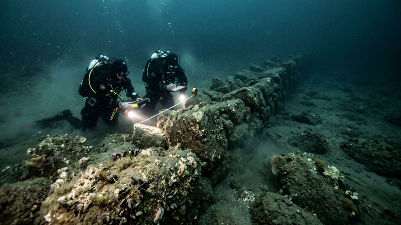 Arqueólogos acharam uma muralha de 970 metros no fundo do Mar Báltico e ela tem 11 mil anos de idade