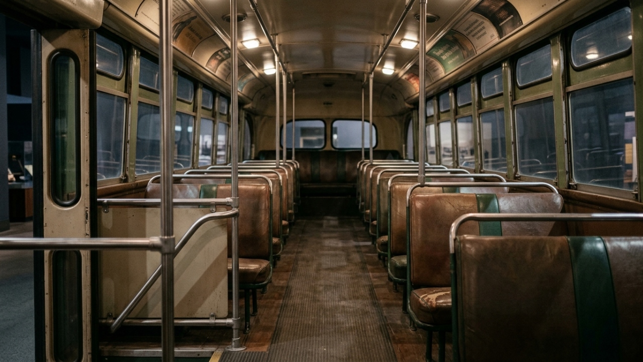 Com marcas de protestos e poltronas originais, o ônibus de 1955 que mudou a história dos direitos civis vira monumento nacional