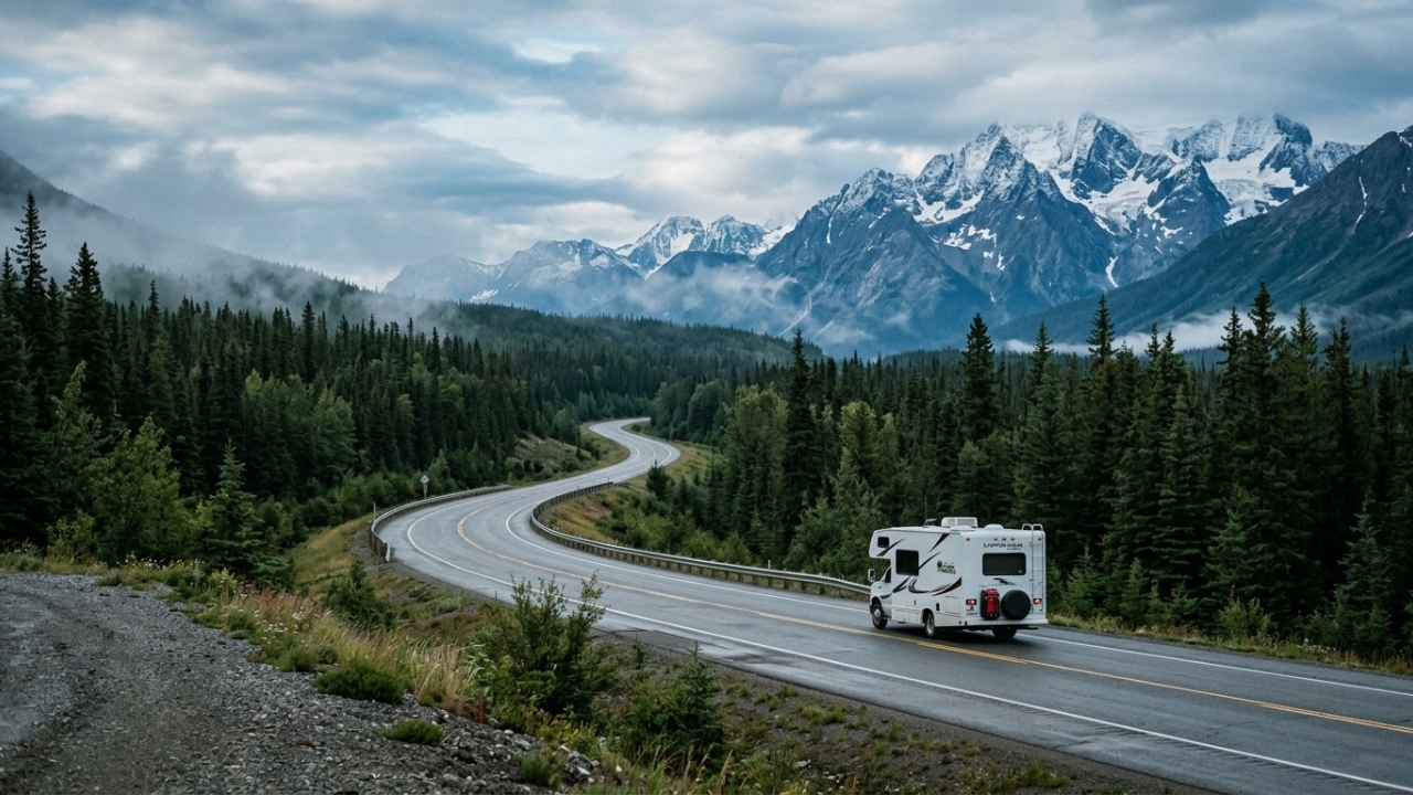 Com 724 km de extensão pelo norte selvagem, a rodovia canadense surge como uma rota de isolamento total entre florestas e montanhas