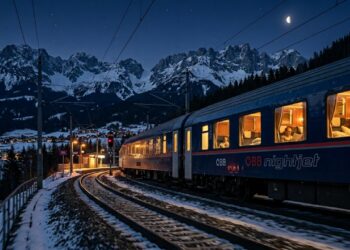 O trem noturno europeu que te leva de Viena a Roma enquanto você dorme e ainda inclui café da manhã e chuveiro na cabine