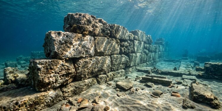Muralha de pedra com seis quilômetros de extensão é encontrada no mar da Europa e revela segredos de uma cidade submersa de cinco mil anos