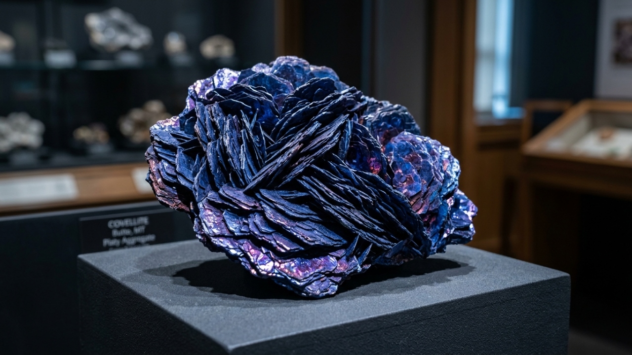 Esqueça o cobre comum, pois este mineral azul índigo com reflexos metálicos surge como uma raridade absoluta da geologia