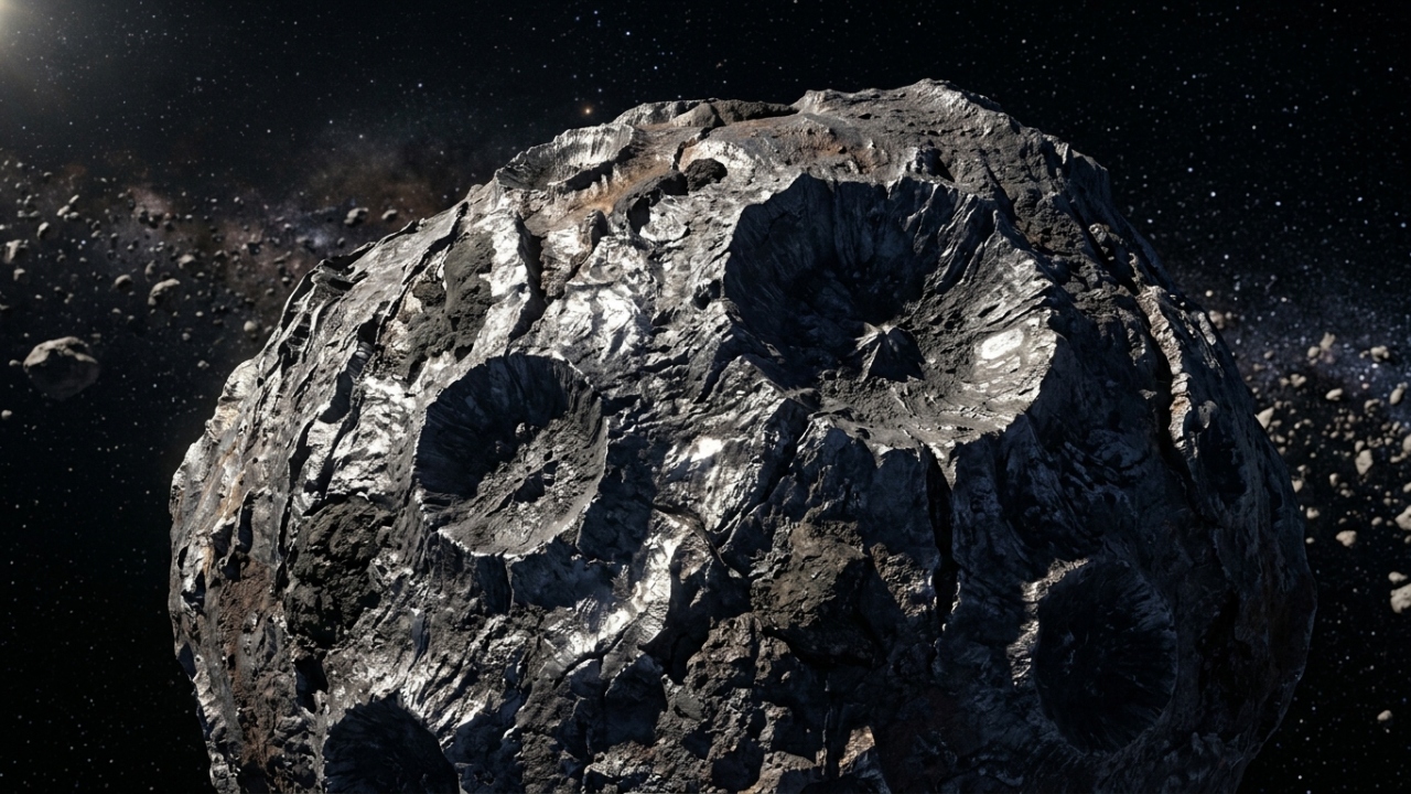 Asteroide rico em platina e níquel entra em rota de observação detalhada e revela composição de ferro puro que pode valer quintilhões