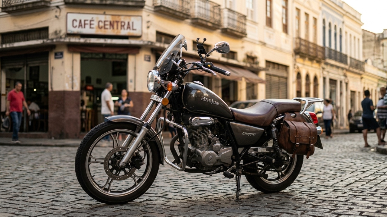 Moto urbana com estilo clássico e peças de reposição que custam centavos faz 43 km por litro e atrai motociclistas que fogem dos modelos caros