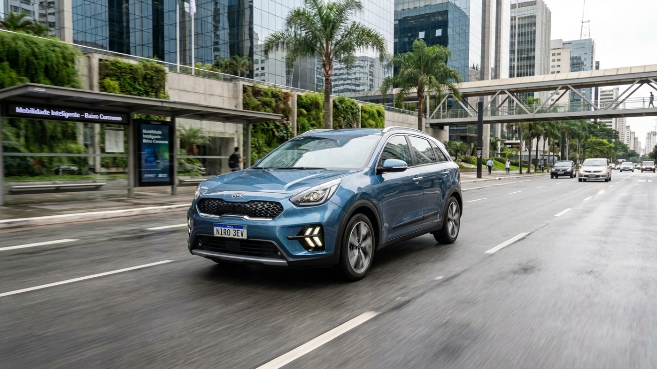 Capaz de percorrer 25 km com um único litro de combustível, o utilitário sul-coreano híbrido aniquila os rivais e lidera o segmento familiar