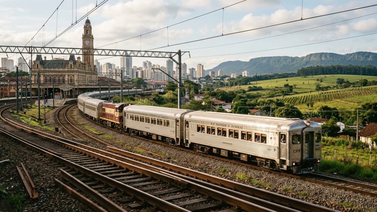 A nostálgica viagem de 60 quilômetros a bordo de um clássico trem da década de 1950 que liga a maior metrópole do país a 1 tradicional e charmoso polo vinícola no interior do estado de São Paulo