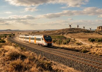 O trem espanhol que passa por moinhos de vento e castelos medievais e leva você para lugares que nenhum aeroporto consegue alcançar