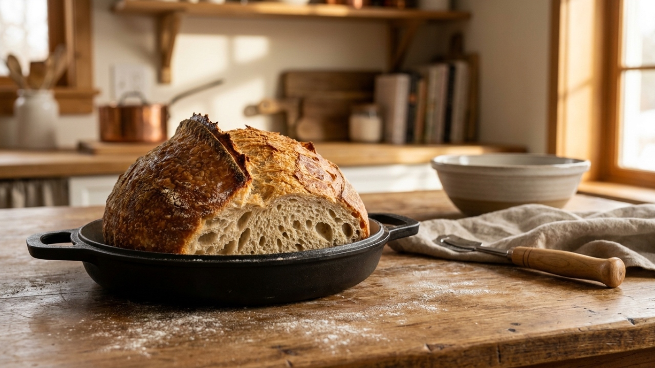 Com 24 horas de preparo, o guia definitivo para fazer o pão de fermentação natural de crosta dourada e bater um recorde de sabor em casa