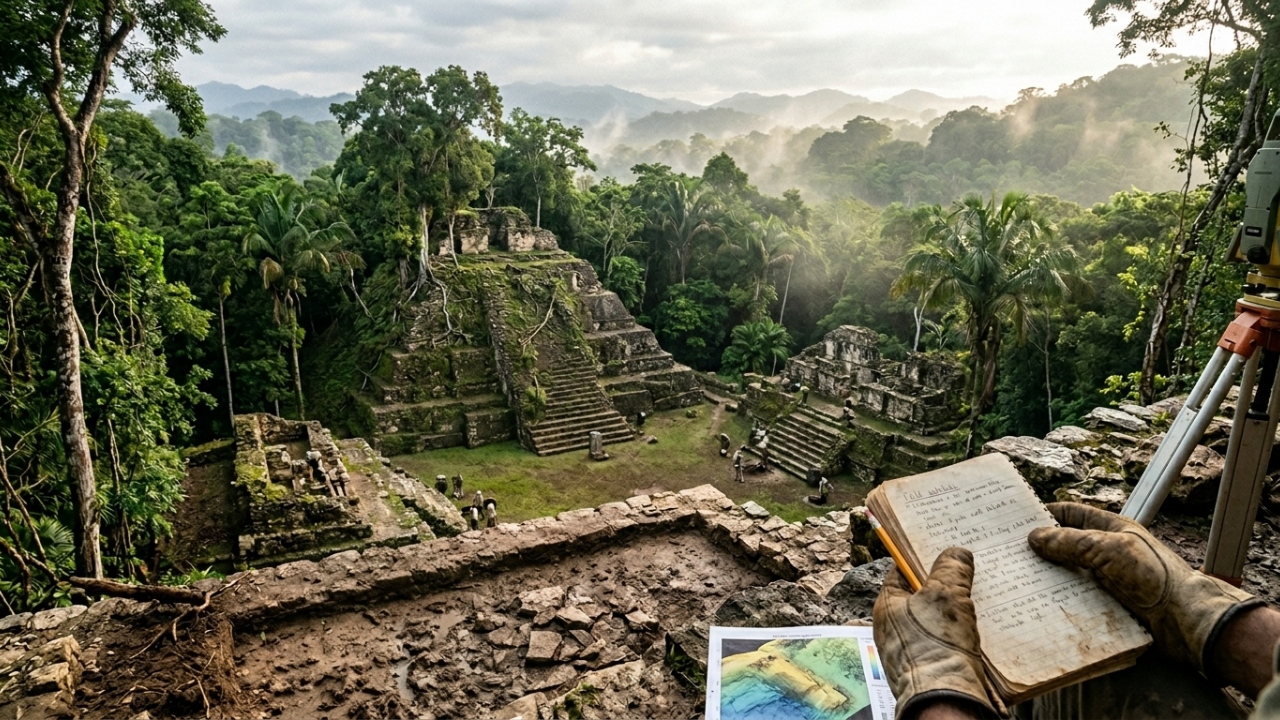 Cidade perdida com 15 pirâmides e canais de água sofisticados é mapeada por lasers sob a densa selva tropical da Guatemala neste mês