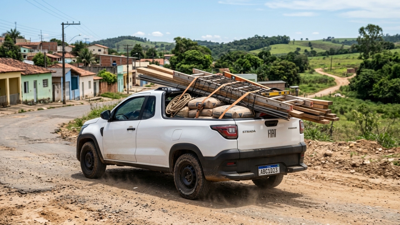 Picape nacional com caçamba de 844 litros e câmbio automático vira a ferramenta favorita para o trabalho e lazer nas rodovias brasileiras em 2026