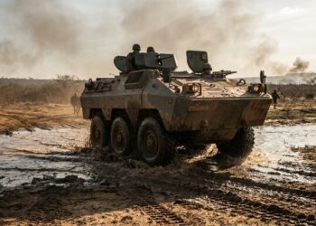 O blindado brasileiro EE-11 Urutu com capacidade para 12 soldados e tração 6x6 tornou-se um sucesso global de exportação da indústria nacional