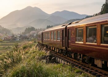 O trem japonês mais exclusivo do mundo aceita apenas 30 passageiros por viagem e tem cabines decoradas com porcelana fina e madeira maciça