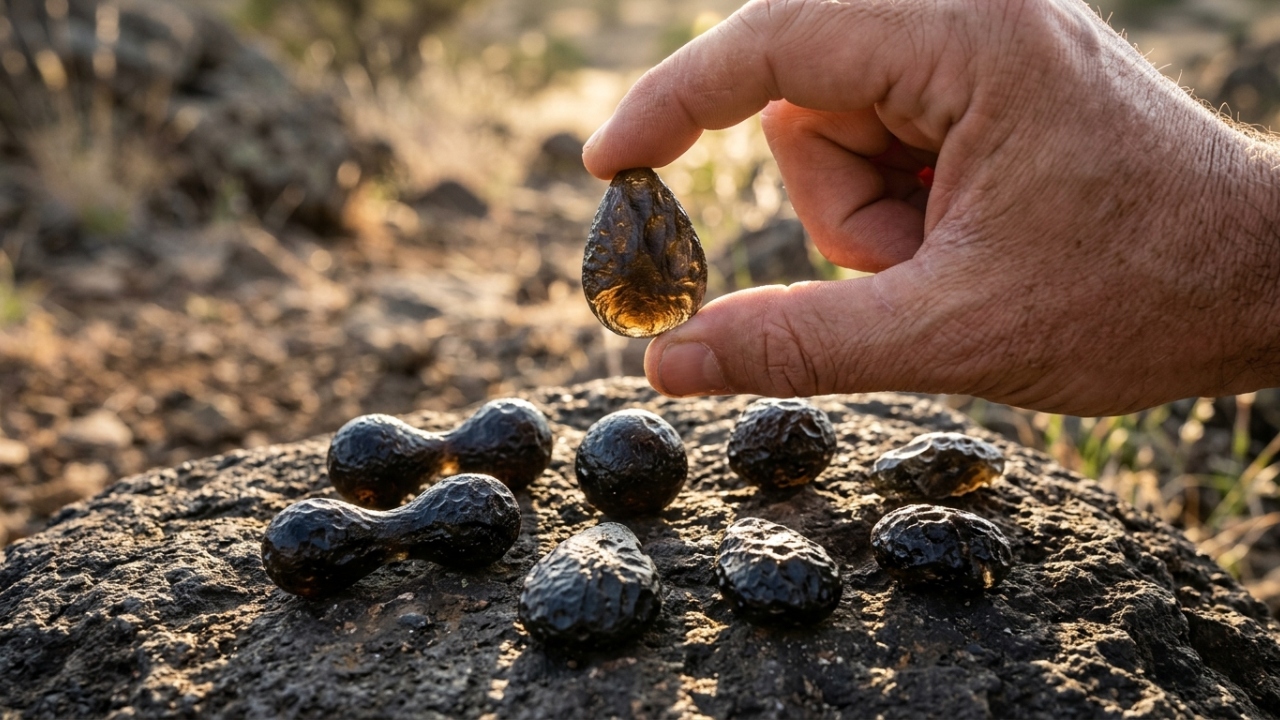 Esqueça o vidro comum, pois este vidro natural formado por impactos de meteoritos surge como um recorde cósmico de alta temperatura