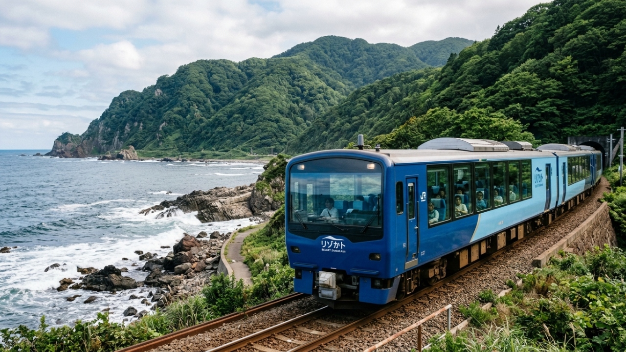 A viagem de trem mais bonita do Japão passa por um Patrimônio Mundial da UNESCO e ainda tem música tradicional ao vivo no caminho