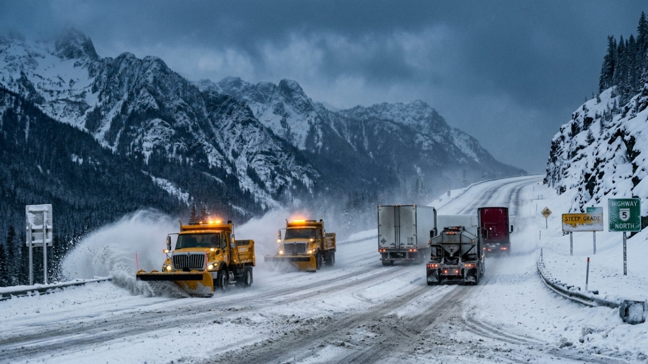 Com inclinações de até 8% e 1.244 metros de altura, a rodovia canadense surge como um recorde de engenharia em meio às montanhas