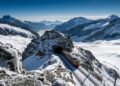 Com 3.454 metros de altitude e 9 km de túneis, a ferrovia suíça Jungfraubahn quebra um recorde de engenharia no topo da Europa