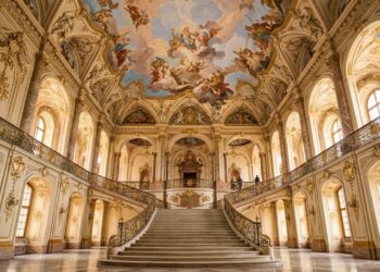 Com 300 quartos e o maior afresco contínuo do mundo em seu teto, a Residência de Würzburg virou um recorde da arquitetura barroca europeia