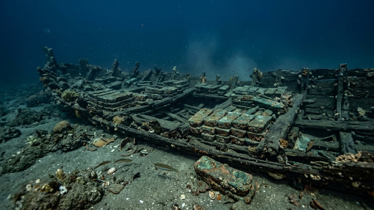 Navio com três mil anos e 20 toneladas de cobre revela rota comercial secreta que sustentava cinco civilizações da antiguidade no fundo do mar
