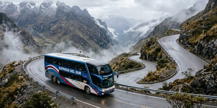 A viagem de ônibus mais longa do mundo percorre 6.200 quilômetros e atravessa a Cordilheira dos Andes para ligar o Atlântico ao Pacífico