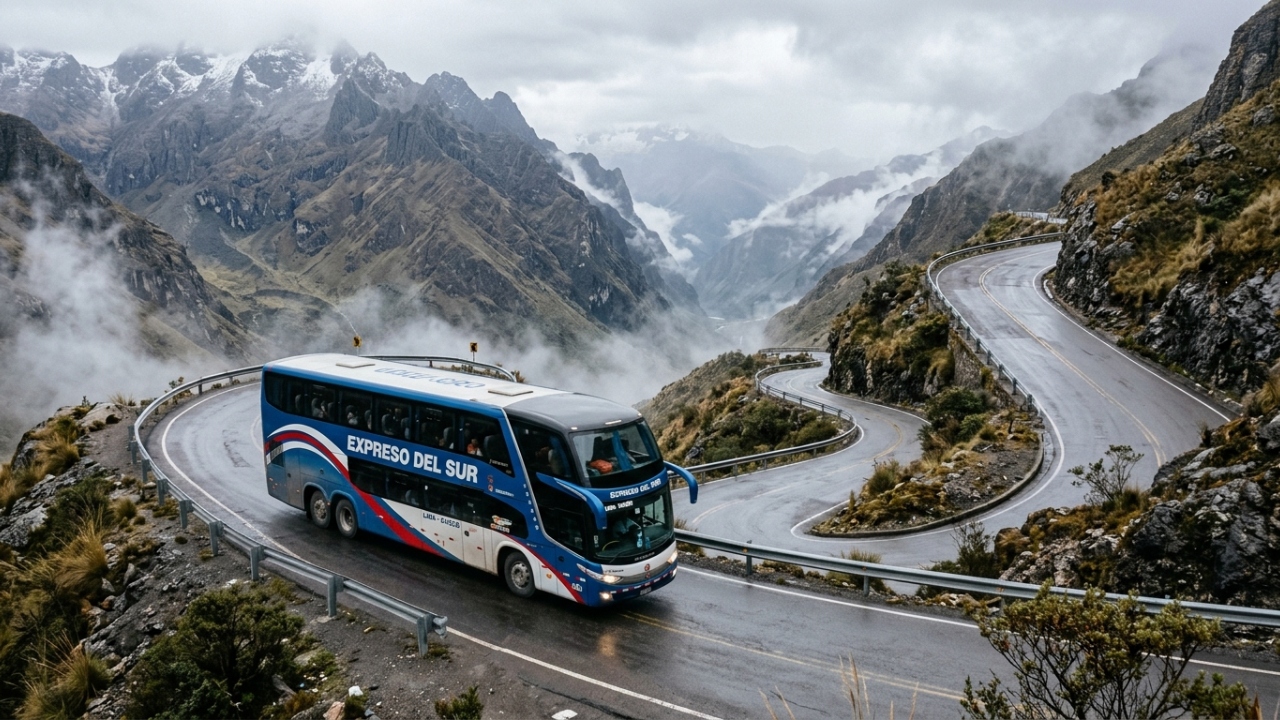 A viagem de ônibus mais longa do mundo percorre 6.200 quilômetros e atravessa a Cordilheira dos Andes para ligar o Atlântico ao Pacífico