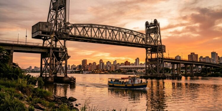 Com 1,1 km de extensão e um vão móvel imponente, a ponte histórica do Guaíba virou o símbolo da engenharia e conexão urbana gaúcha