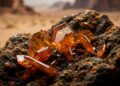 Esqueça o rubi, pois este cristal laranja de chumbo surge como um ícone da geologia, sendo a obra-prima do deserto