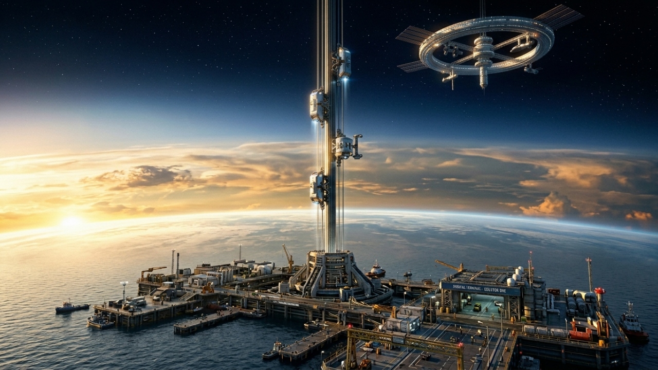 O projeto do colossal elevador espacial de 36.000 km que pretende substituir os foguetões no futuro