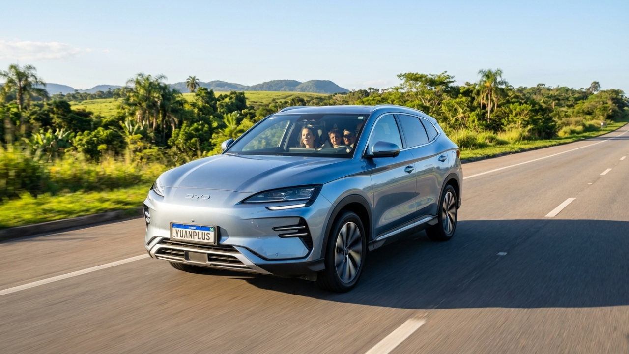 SUV elétrico de 204 cavalos atinge 480 quilômetros de autonomia e recarrega bateria em apenas 30 minutos para dominar rodovias neste ano de 2026